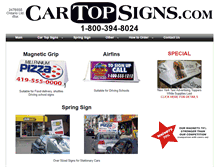 Tablet Screenshot of cartopsigns.com